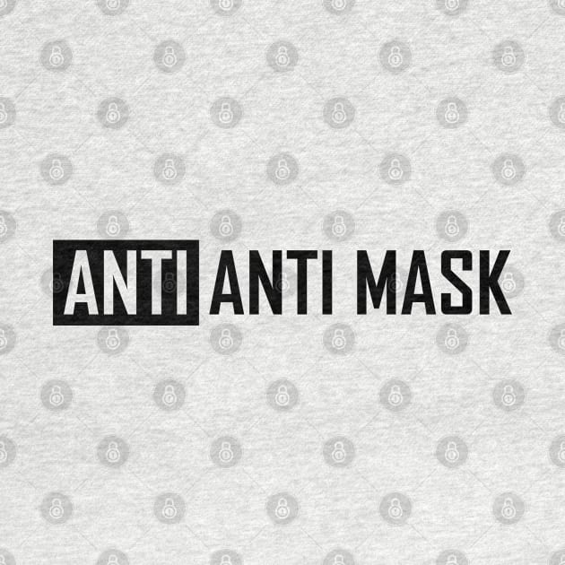 Anti Anti Mask Black by Shinsen Merch